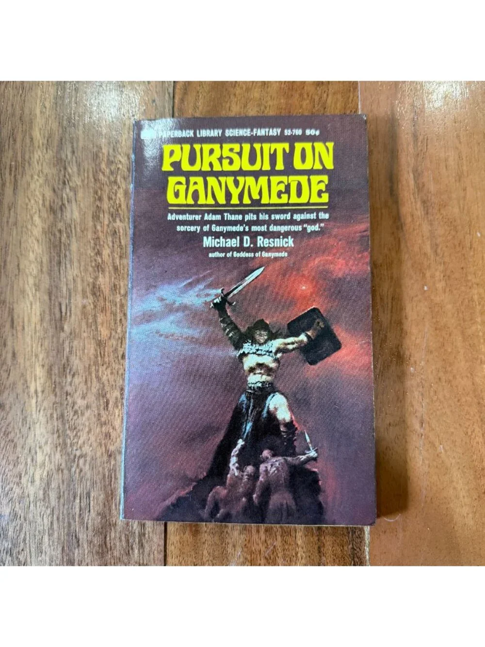 Pursuit on Ganymede Michael D Resnick 1968 1st Printing Paperback Library 52-760